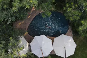 The lodge swimming pool.