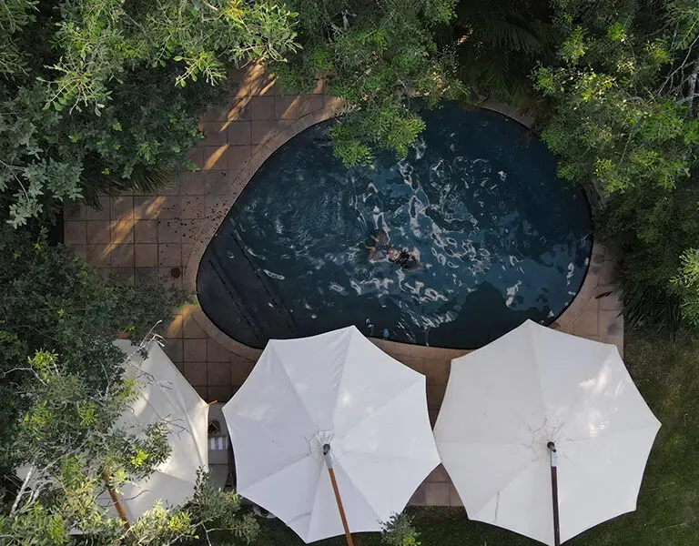 The lodge swimming pool.