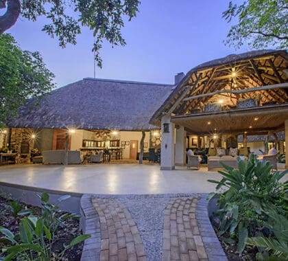 The arrival area of Savanna Private Game Lodge.