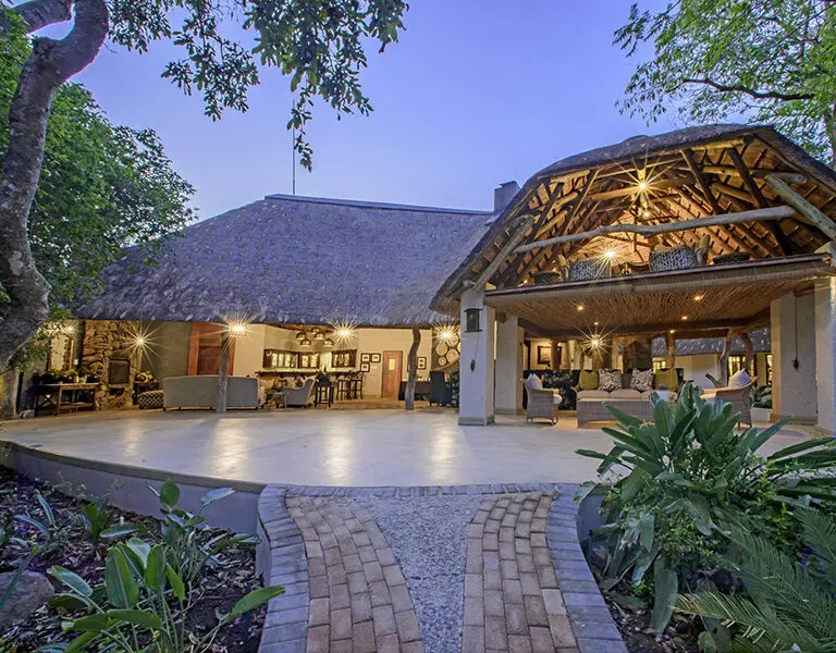 The arrival area of Savanna Private Game Lodge.