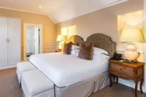 A Deluxe Room at The Claremont.