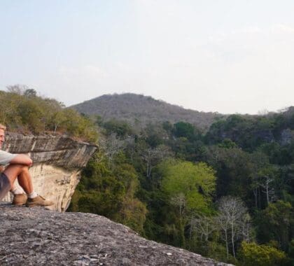 Soak up views for miles overlooking the Gorongosa plains.