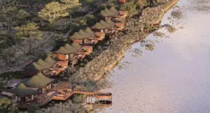 Anantara Tented Camp sits right on the edge of the majestic Kafue River.