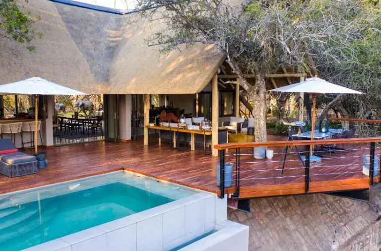 Enjoy a dip in the main swimming pool. 