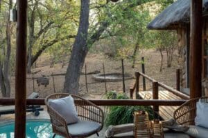 Spot wildlife from your deck. 