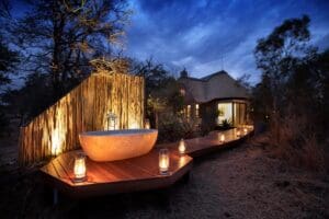 Soak in your private outdoor star bath. 