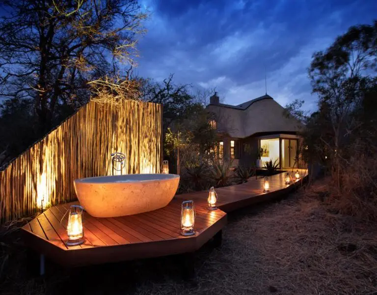 Soak in your private outdoor star bath. 