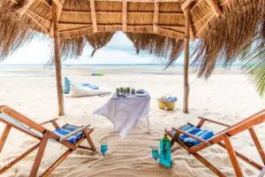 Slow down with a private picnic by the sea | Santorini Mozambique
