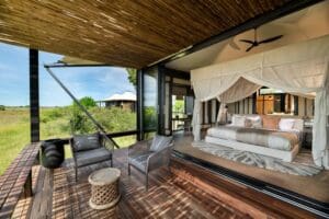 Relax in the comfort of your private tented suite.