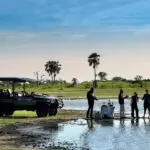 Enjoy twice daily game drives and sundowners.