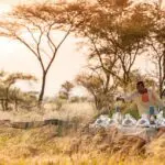 Enjoy sundowners in the savannah.