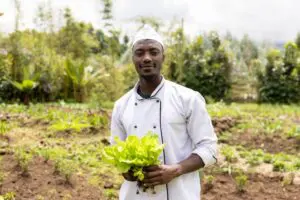 Enjoy locally-sourced produce.