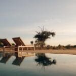 Enjoy a dip in the swimming pool.