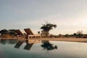 Enjoy a dip in the swimming pool.