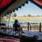 Enjoy the views of the surrounding wilderness from your tent.