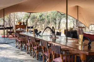 Enjoy meals in the main mess tent.