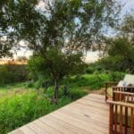 Look out over the bush from the family suite deck.