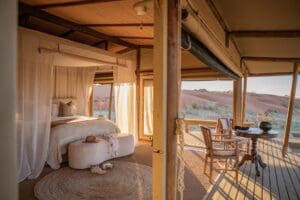 Wake to views of NamibRand Nature Reserve.