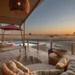Enjoy the privacy of your own tented suite.