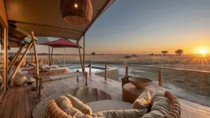 Enjoy the privacy of your own tented suite.