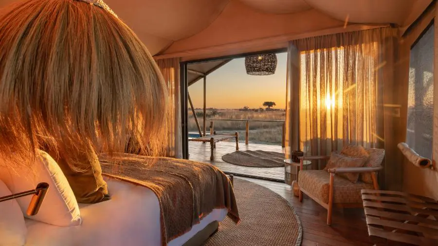 Wake to the sights and sounds of the bush. 