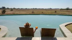 Cool off with a dip and cocktail by the pool. 